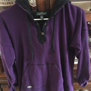 Ralph Lauren deep purple hooded top